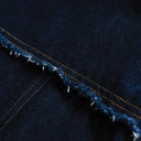 Veste cargo patchwork en jean