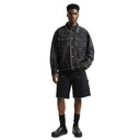 Veste cargo patchwork en jean