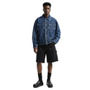 Veste cargo patchwork en jean