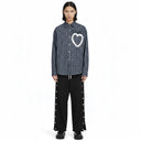 The Ruffled Heart Check Shirt