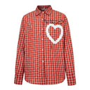The Ruffled Heart Check Shirt