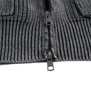 Carbon Knit Zip Sweater