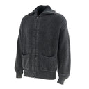 Carbon Knit Zip Sweater