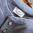 Washed Light Blue Henley