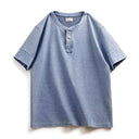 Washed Light Blue Henley