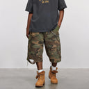 War Washed Camouflauge Shorts