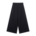 Wide Leg Black Track Pant