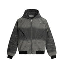 Veste cargo patchwork en jean