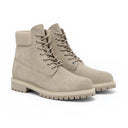 Bottes à bout carré en daim