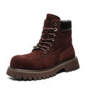 Botas de ante con punta cuadrada