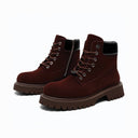 Bottes à bout carré en daim