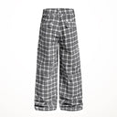 The Belted Plaid Wide Leg pant