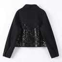 Veste cargo patchwork en jean