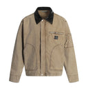 Veste cargo patchwork en jean