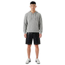 The Grey Textured Knit Half-Zip Hoodie