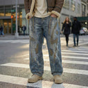 Vintage Wash Baggy Jeans