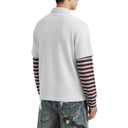 Fake-Two Piece Layered Polo