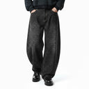 Vintage Leopard Wide Leg Jeans