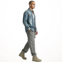 The Belted Plaid Wide Leg pant