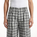 The Belted Plaid Wide Leg pant