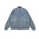 Veste cargo patchwork en jean