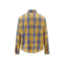 Ripped Frayed Plaid Shirt