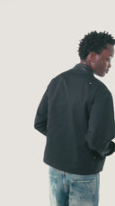 Veste cargo patchwork en jean