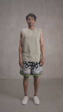 Paisley Print Basketball Shorts