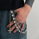 Hearts on Lock Wallet Chain