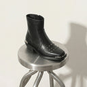 Silver Thorn Square Toe Boot